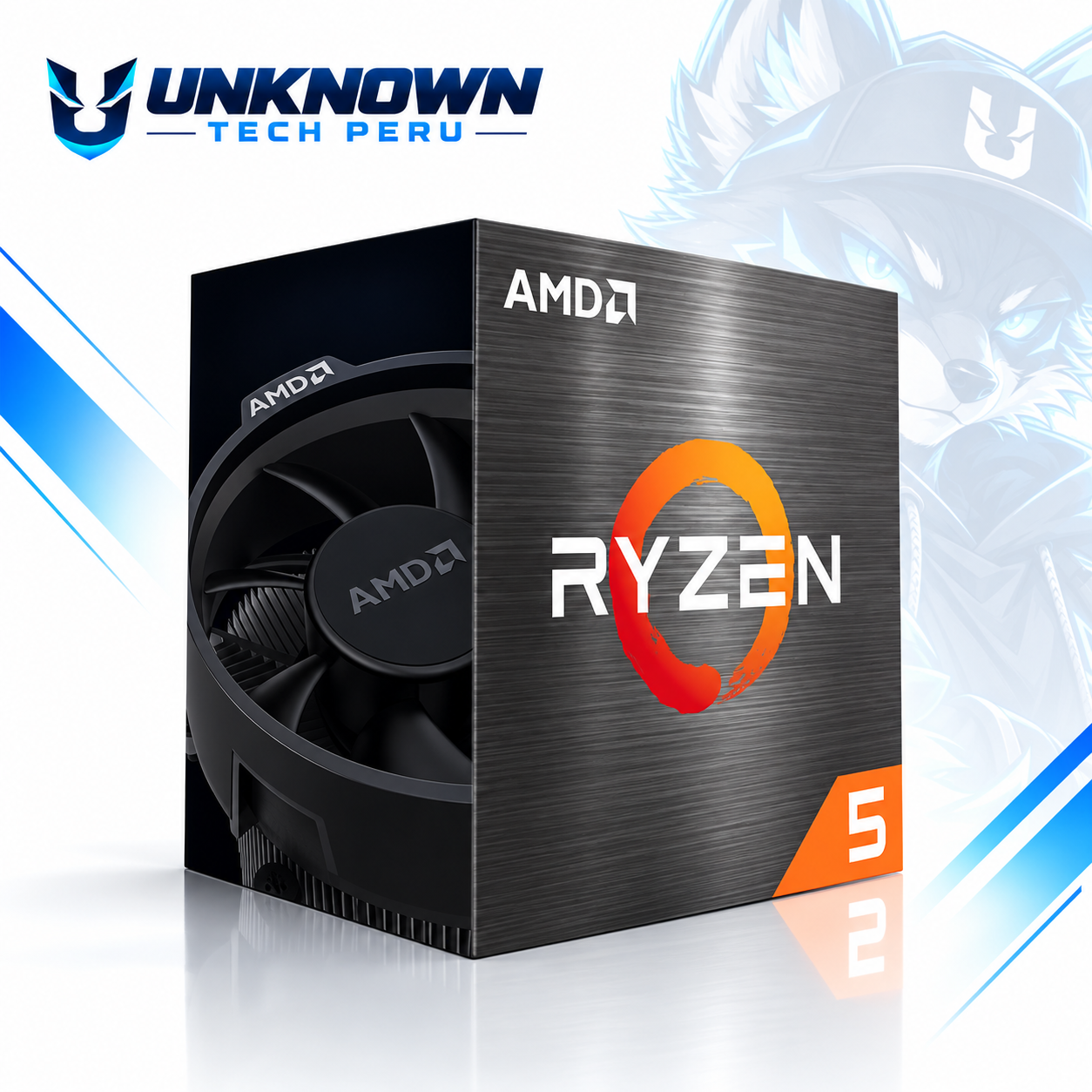 PROCESADOR AMD RYZEN 5 5500 ( 100-100000457BOX ) | SERIES 5000 | ZEN 3 | 3.60GHz - 4.20GHz MAX | 16MB - 6N - 12H | Sin Radeon Graphic  | C/ COOLER | 45W - 65W MAX | PCIe 3.0 | AM4