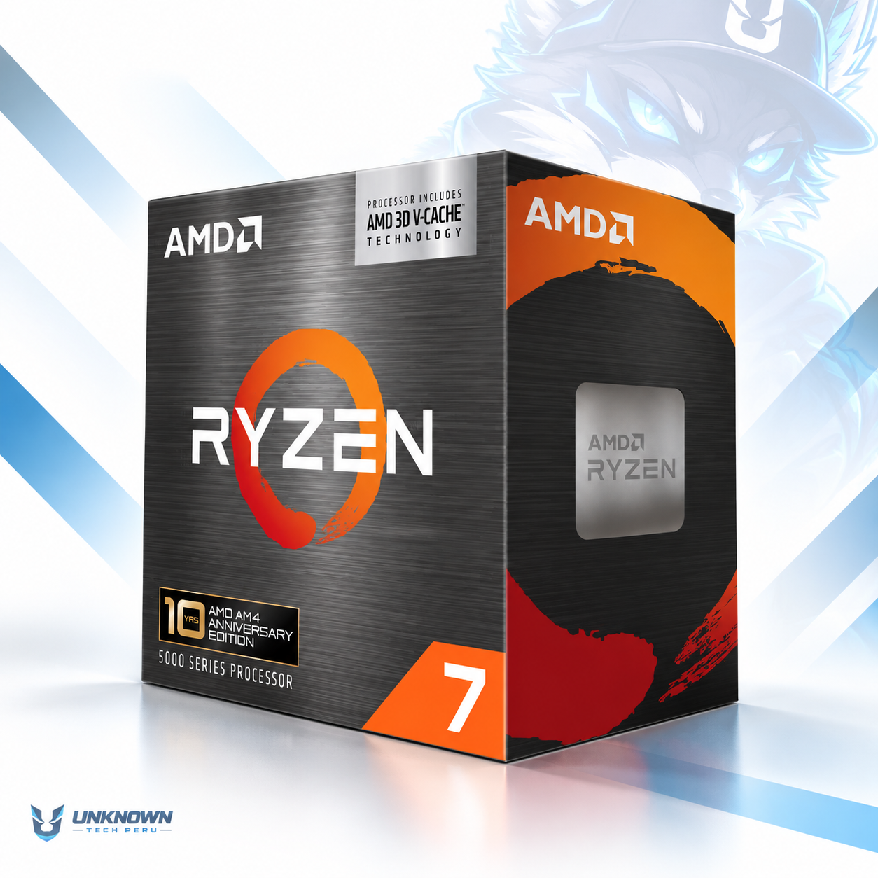 PROCESADOR AMD RYZEN 7 5800X3D ( 100-100000651WOF ) | SERIES 5000 | ZEN 3 | 3.80GHz - 4.50GHz MAX | 100MB - 8N - 16H | Sin Radeon Graphic  | S/ COOLER | 105W - 165W MAX | PCIe® 4.0 | AM4