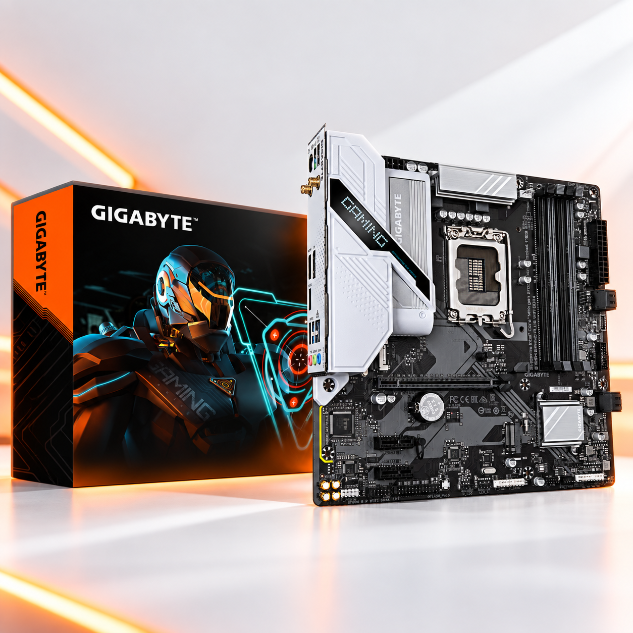 MOTHERBOARD INTEL GIGABYTE B760M GAMING PLUS WIFI DDR4 ( B760M GAMING PLUS WIFI DDR4 ) | WIFI 6E | DDR4 | 4 SLOT RAM - 128GB MAX / 6800MHZ | M-ATX | 2 SLOT M.2 | LGA 1700