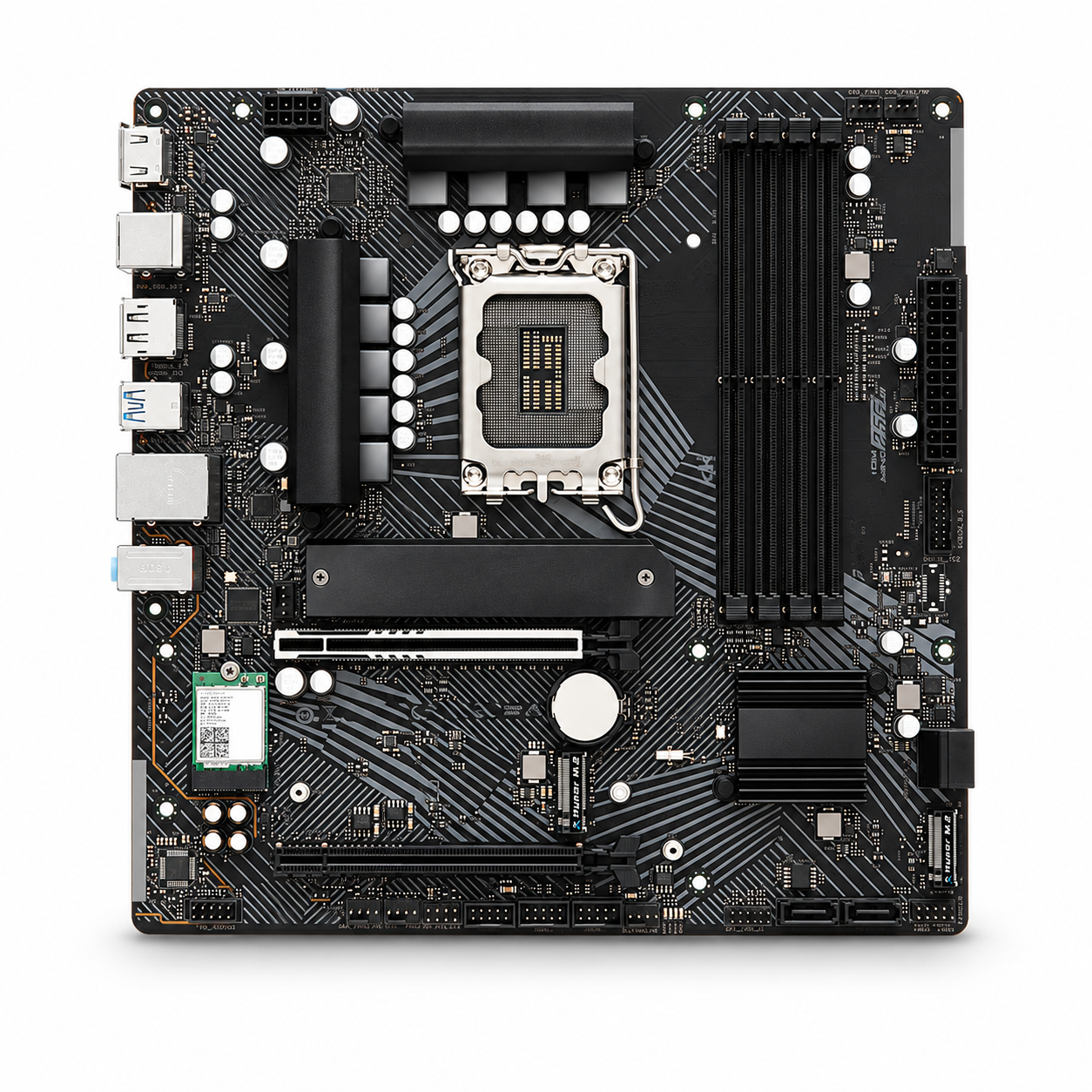 MOTHERBOARD INTEL ASROCK B760M PG LIGHTNING WIFI D5 ( 90-MXBMT0-A0UAYZ ) | WIFI 6E | DDR5 | 4 SLOT RAM - 192GB MAX / 7200MHZ | MICRO ATX | 3 SLOT M.2 | LGA 1700 #3