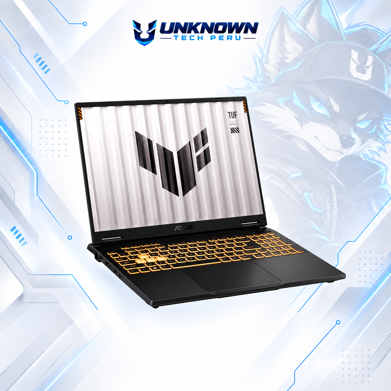 LAPTOP GAMING ASUS TUF F16 FX607VU-ES51 GAMING INTEL CORE 5 210H | 512GB SSD M.2 | 8GB RAM DDR5 5600MHZ | 16" WUXGA (1920X1200) | 144HZ | NVIDIA RTX 4050 6GB | COLOR BLACK  | WIN11 HOME | TECLADO INGLES #3