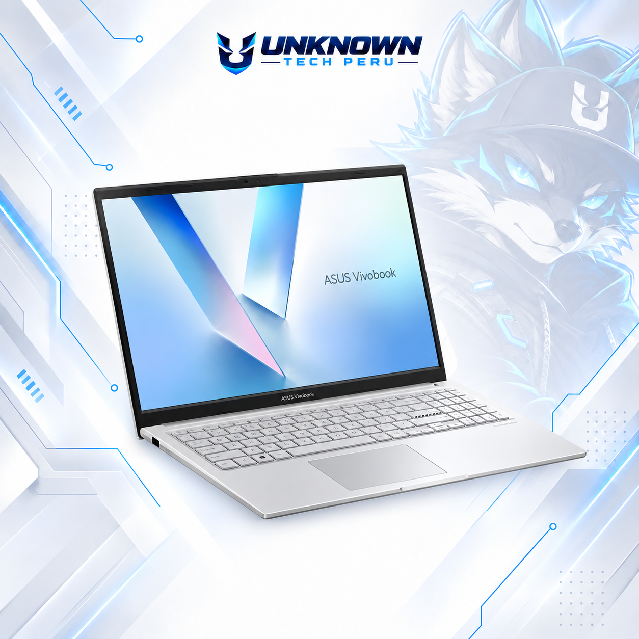LAPTOP ASUS VIVOBOOK F1504VAP-NB71T INTEL CORE 7 150U | 512GB SSD M.2 | 8GB RAM DDR4 | 15.6" FHD (1920X1080) | 60Hz | TOUCHSCREEN | WIN 11 HOME | COLOR COOL SILVER | TECLADO INGLES