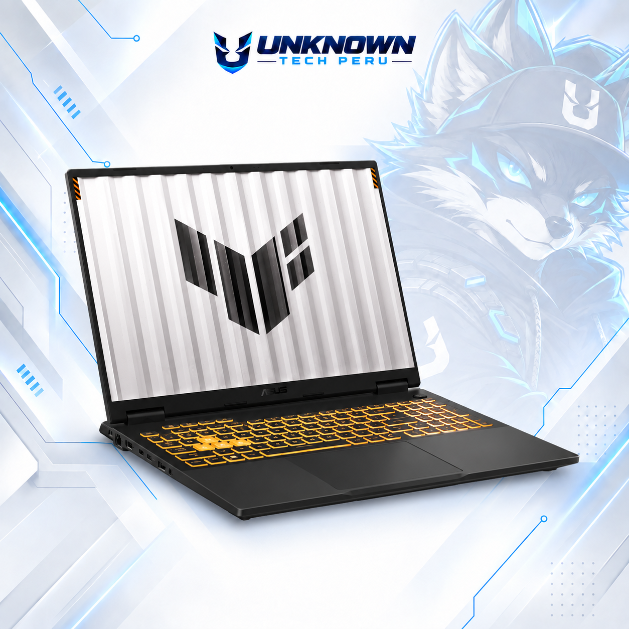 LAPTOP GAMING ASUS TUF F16 FX608JMR GAMING Core™ i7-14650HX | 1TB SSD M.2 | 32GB RAM DDR5 5600MHz | 16" (1920x1200) | 165Hz | IPS | WIN 11 HOME | NVIDIA® RTX 5060 8GB | JAEGAR GRAY | TECLADO INGLES #3