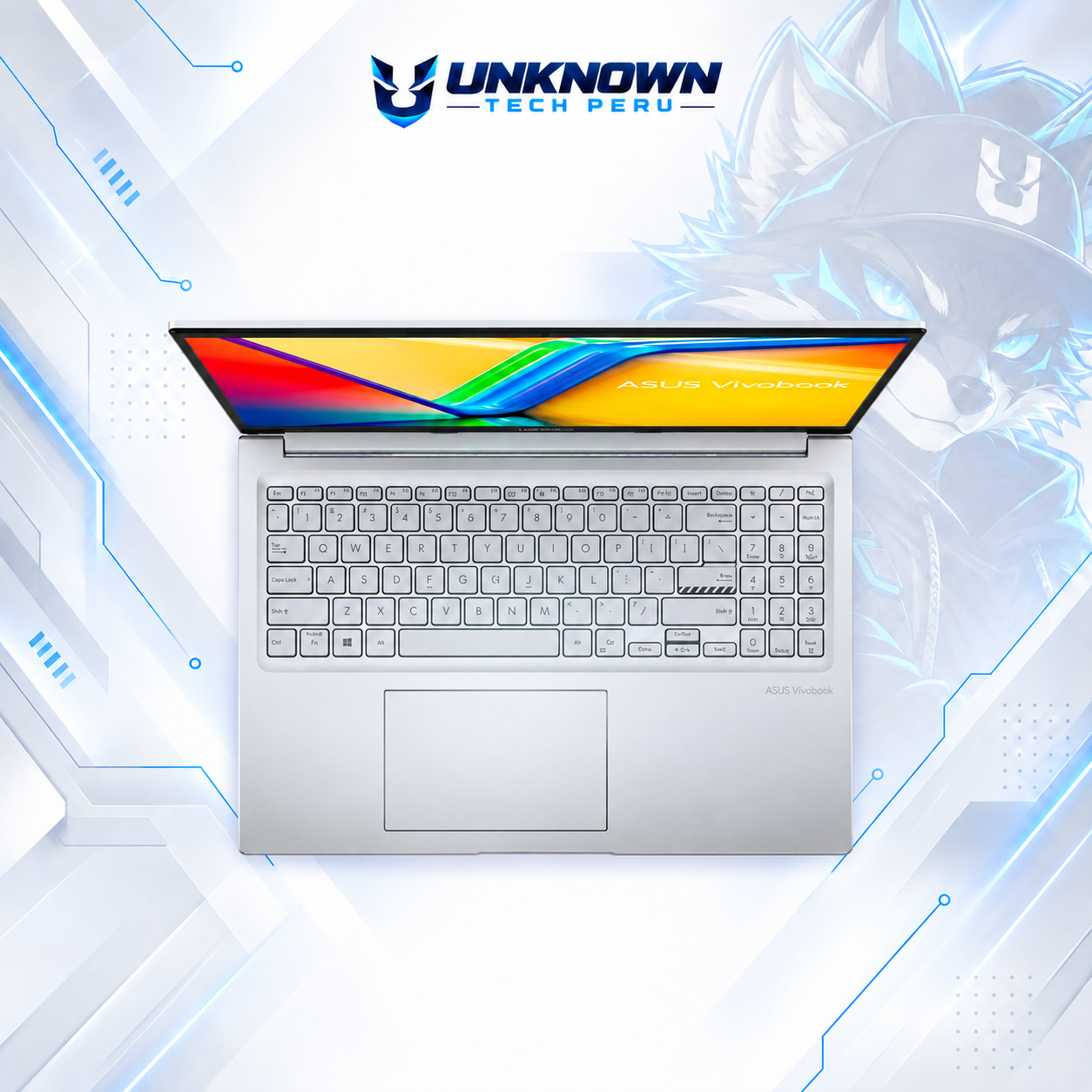 LAPTOP ASUS VIVOBOOK F1605VA-WS96 INTEL CORE I9-13900H | 1TB SSD M.2 | 16GB RAM DDR4 |  16" WUXGA (1920X1080) | Intel Iris Xe Graphics | WIN 11 HOME |  COLOR COOL SILVER | TECLADO INGLES  #3