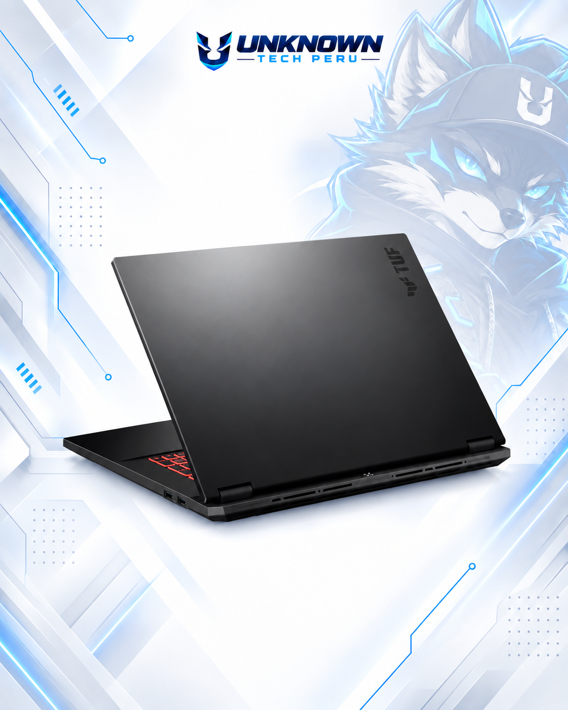 LAPTOP GAMING ASUS TUF GAMING A18 FA808UH-RS74 AMD RYZEN 7 260 | 16GB RAM DDR5 5200MHz | 1TB SSD M.2 | 18” FHD+ (1920x1200) | 144Hz | WIN 11  HOME | NVIDIA GeForce RTX 5050 8GB | Gray Color | TECLADO INGLES #4