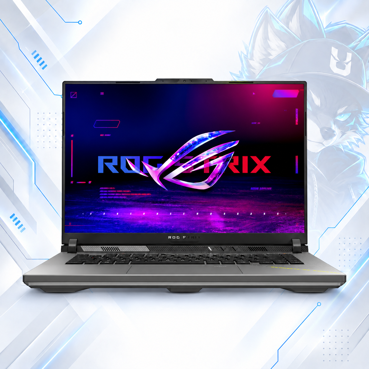 LAPTOP GAMING ASUS ROG STRIX G16 G614FM-WS94 GAMING AMD Ryzen™ 9 9955HX | 1TB SSD M.2 | 16GB RAM DDR5 5600MHz | 16" WUXGA  (1920x1200) | IPS | 165Hz | NVIDIA® RTX 5060 8GB | ECLIPSE GRAY | WIN 11 HOME | TECLADO INGLES