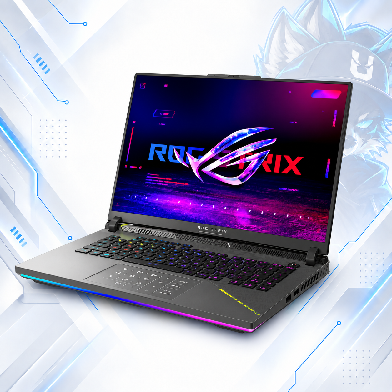 LAPTOP GAMING ASUS ROG STRIX G16 G614FM-WS94 GAMING AMD Ryzen™ 9 9955HX | 1TB SSD M.2 | 16GB RAM DDR5 5600MHz | 16" WUXGA  (1920x1200) | IPS | 165Hz | NVIDIA® RTX 5060 8GB | ECLIPSE GRAY | WIN 11 HOME | TECLADO INGLES #5