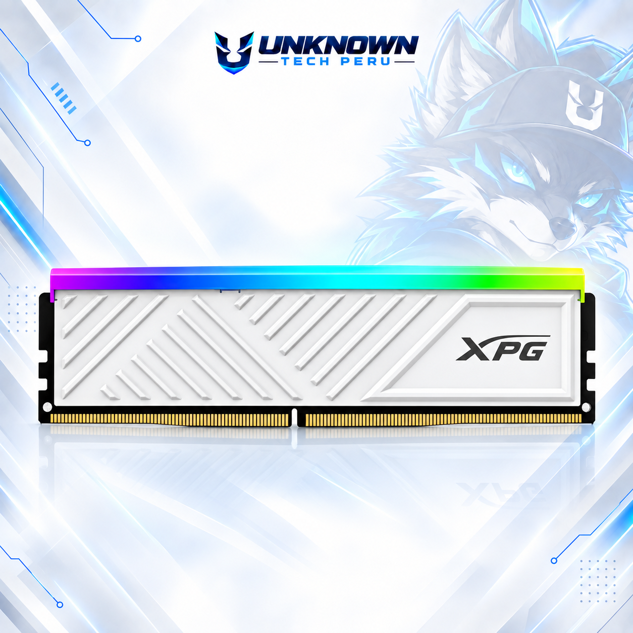 MEMORIA RAM DRR4 PARA PC ADATA XPG SPECTRIX D35G 16GB/3200MHz ( AX4U3216G16-SWHD35G ) | WHITE | DDR4 | U-DIMM | CL 16 | 1.35v | LED-RGB #4