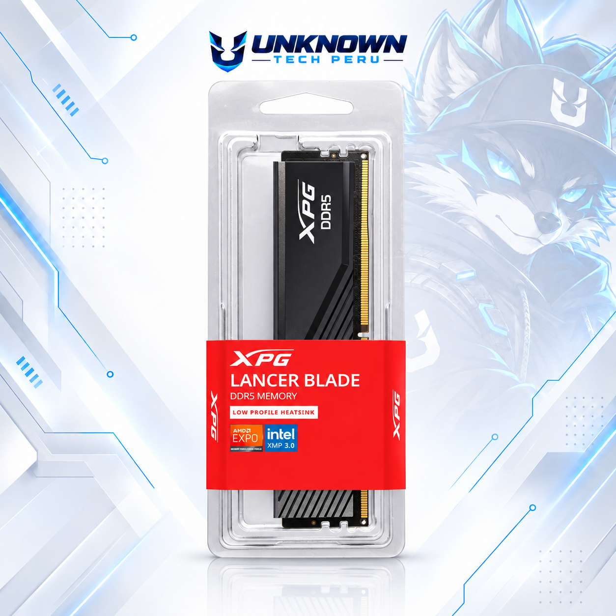 MEMORIA RAM DRR5 PARA PC XPG LANCER BLADE 8GB/5600MHZ ( AX5U5600C468G-SLABBK ) | BLACK | DDR5 | U-DIMM | CL46 | 1.1v | EXPO / XMP 3.0 |