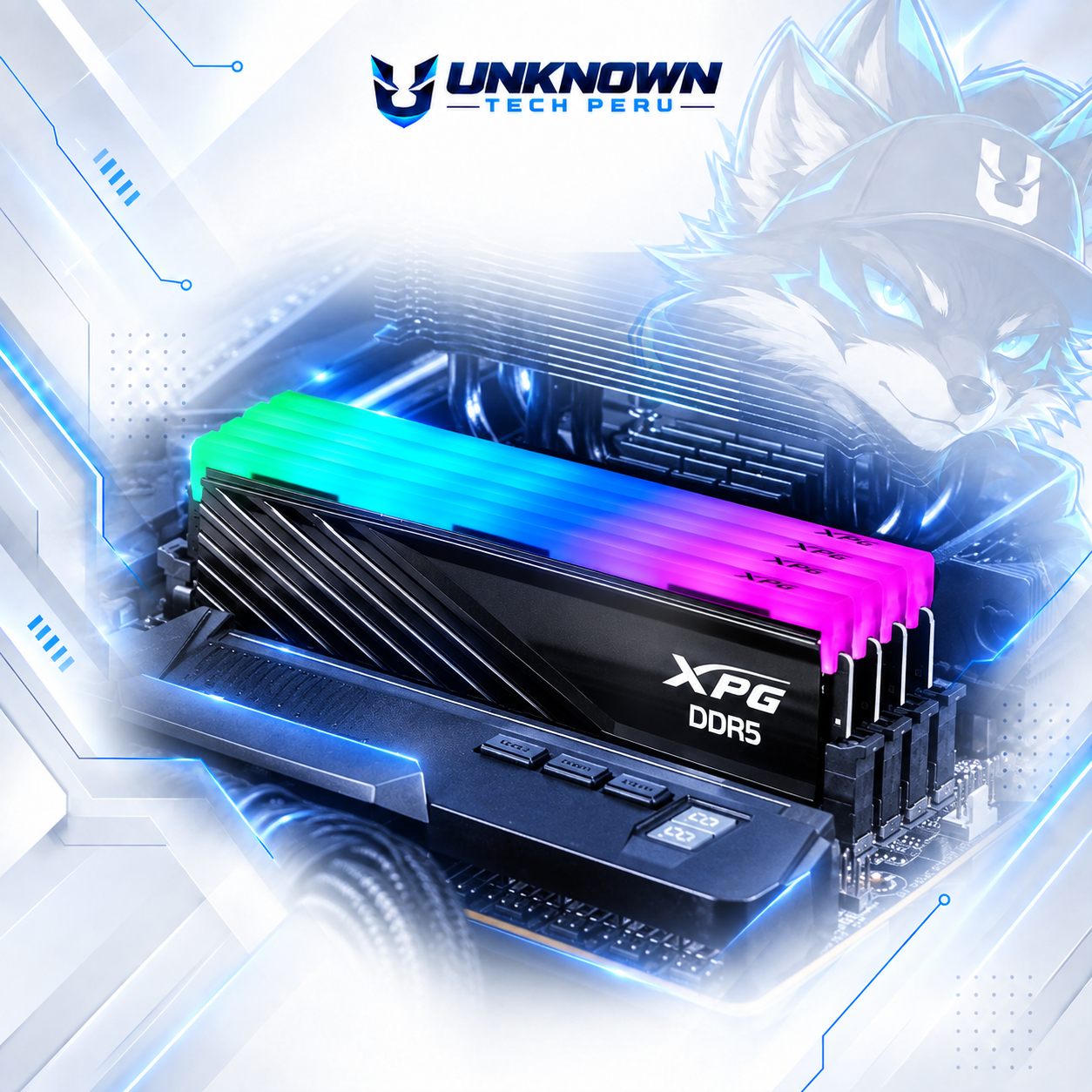 MEMORIA RAM DRR5 PARA PC XPG LANCER BLADE RGB 8GB/5600MHZ ( AX5U5600C468G-SLABRBK ) | BLACK | DDR5 | U-DIMM | CL46 | 1.1v | EXPO / XMP 3.0 | LED-ARGB #5