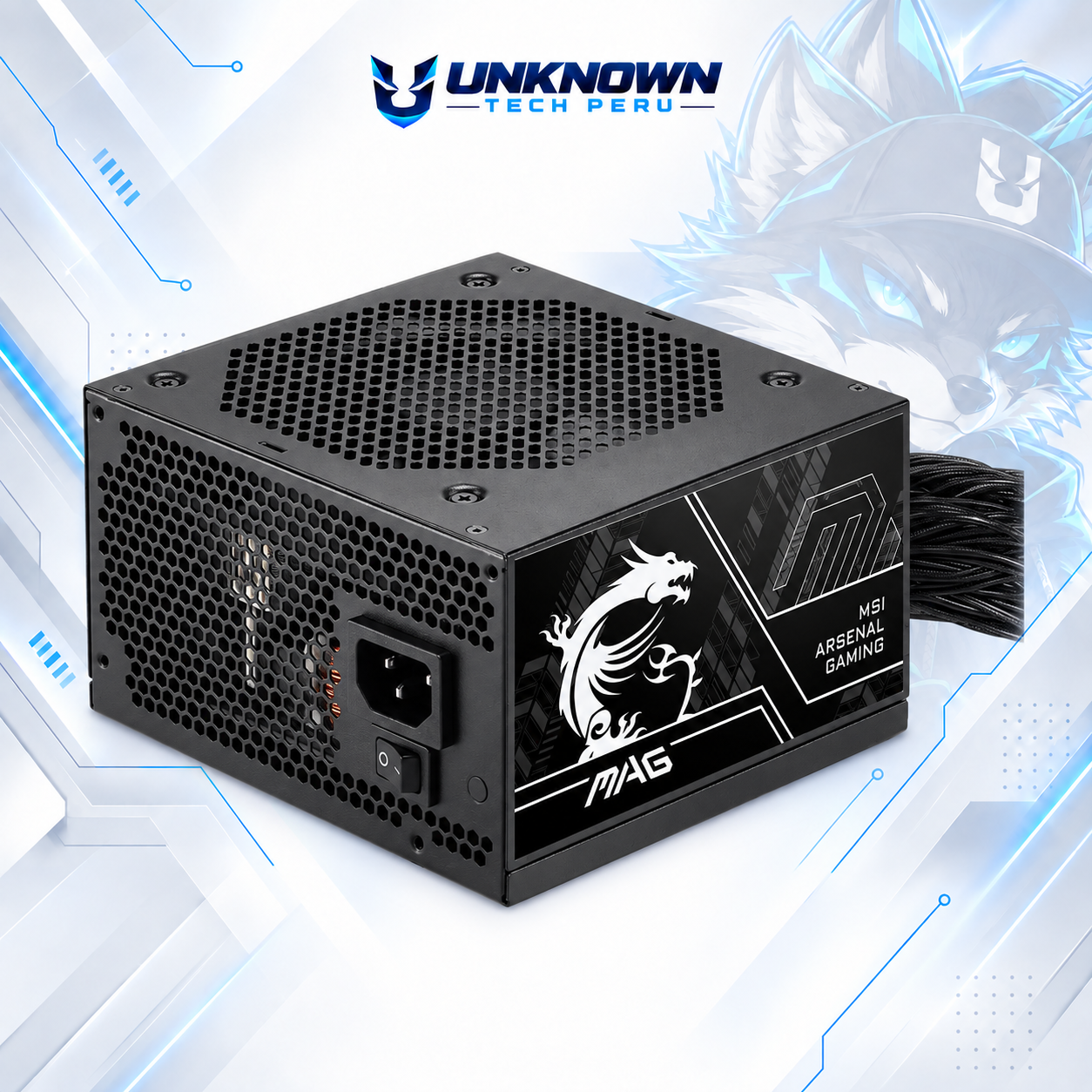 FUENTE DE PODER 750W | MSI MAG A750BN PCIE5 III ( MAG A750BN PCIE5 III ) | BLACK | 80 PLUS BRONZE | ATX 3.1 | PCIe 5.1 | NO MODULAR |