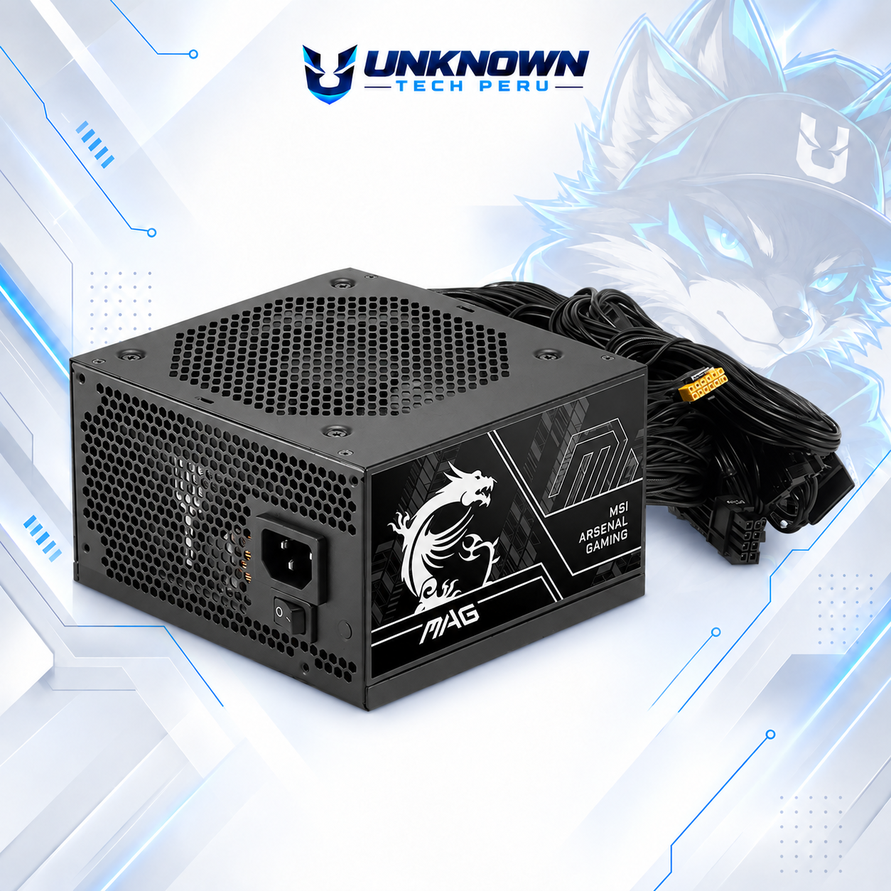 FUENTE DE PODER 750W | MSI MAG A750BN PCIE5 III ( MAG A750BN PCIE5 III ) | BLACK | 80 PLUS BRONZE | ATX 3.1 | PCIe 5.1 | NO MODULAR | #5