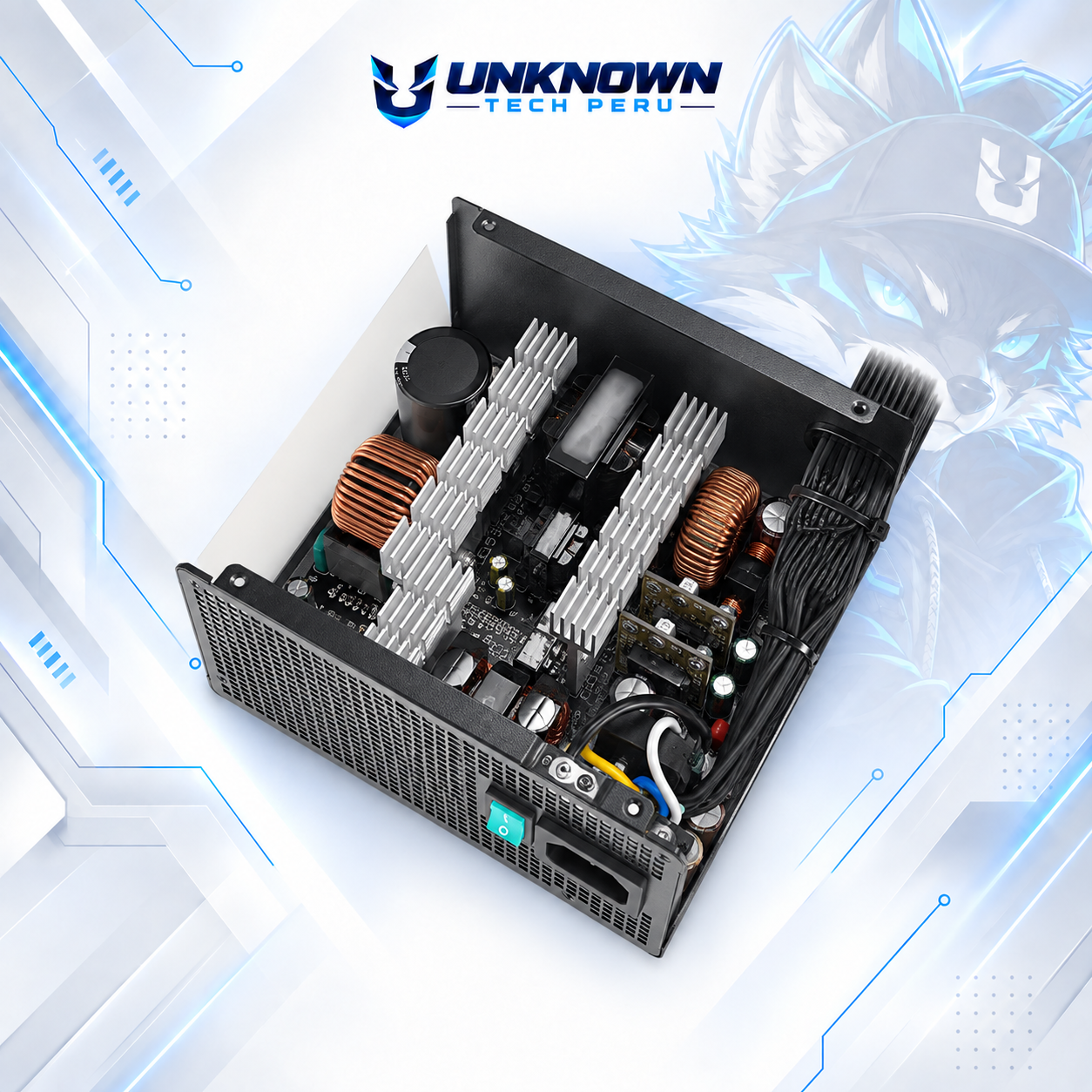 FUENTE DE PODER 750W | DEEPCOOL PL750D ( R-PL750D-FC0B-US-V2 ) | BLACK | 80 PLUS BRONZE | ATX 3.1 | PCIe 5.1 | NO MODULAR | #6