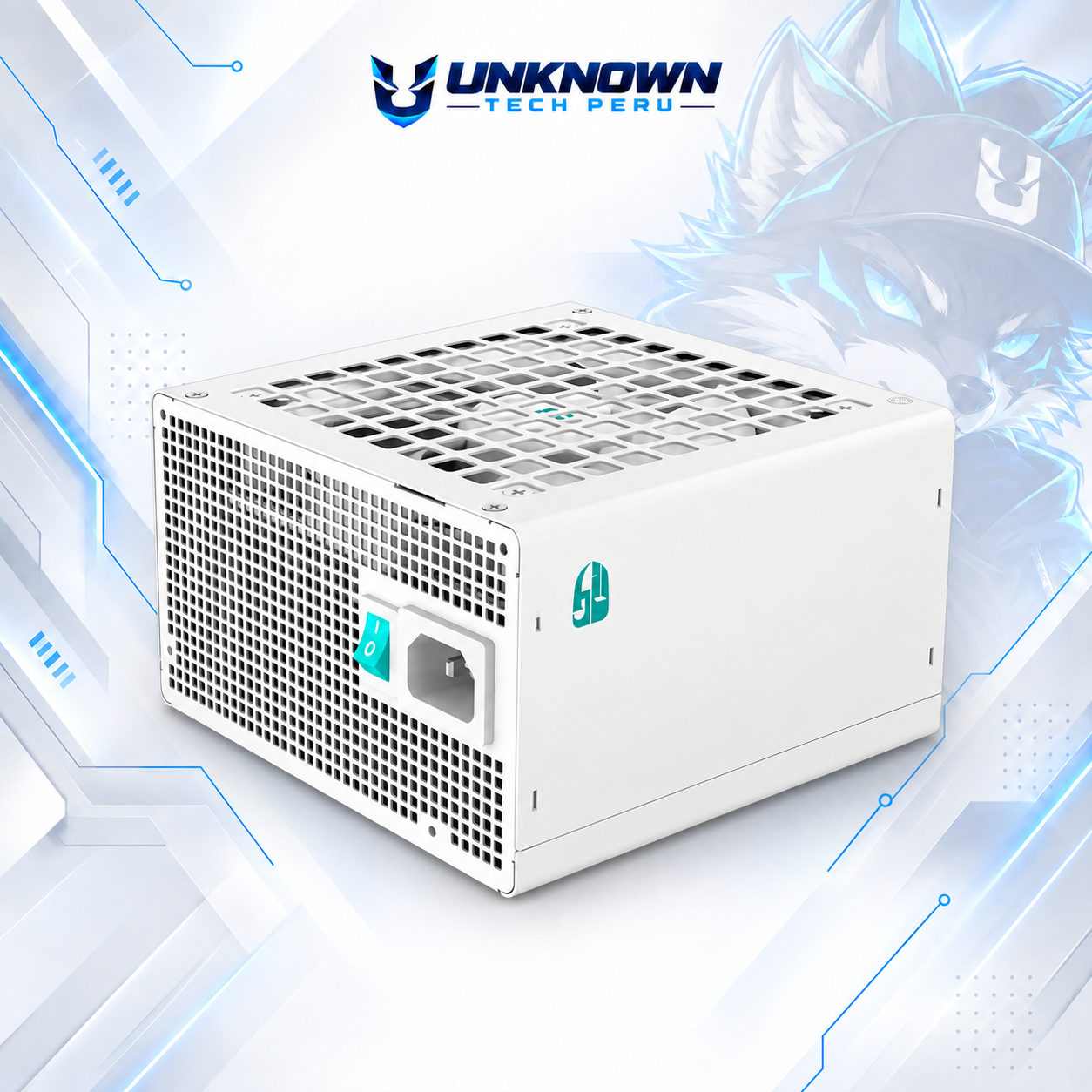 FUENTE DE PODER 850W | DEEPCOOL PQ850G WH ( R-PQ850G-FD1W-JGUS-V1 ) | WHITE | 80 PLUS GOLD | ATX 3.1 | PCIe 5.1 | FULL MODULAR | #6