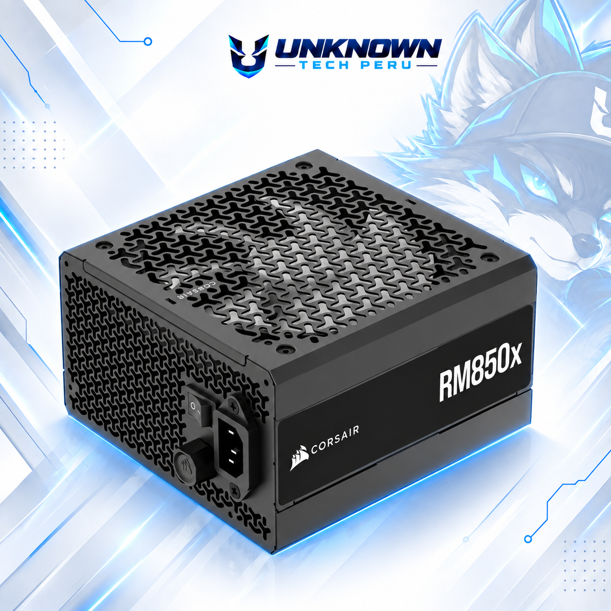 FUENTE DE PODER 850W | CORSAIR RM850X ( CP-9020270-NA ) | BLACK | 80 PLUS GOLD | ATX 3.1 | PCIe 5.1 | FULL MODULAR | #3