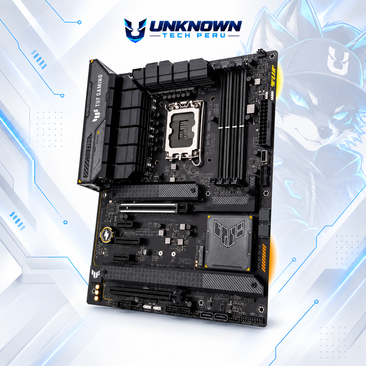 MOTHERBOARD INTEL ASUS TUF Z790-PLUS WIFI ( TUF GAMING Z790-PLUS WIFI ) | WIFI 6E | DDR5 | 4 SLOT RAM - 192GB MAX / 7200MHZ | ATX | 4 SLOT M.2 | LGA 1700 #3