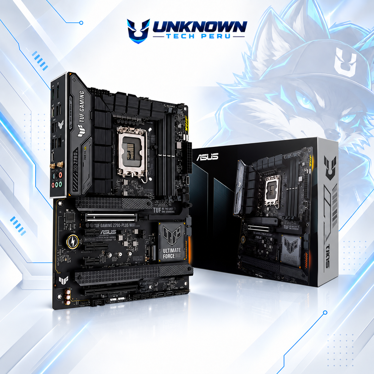 MOTHERBOARD INTEL ASUS TUF Z790-PLUS WIFI ( TUF GAMING Z790-PLUS WIFI ) | WIFI 6E | DDR5 | 4 SLOT RAM - 192GB MAX / 7200MHZ | ATX | 4 SLOT M.2 | LGA 1700