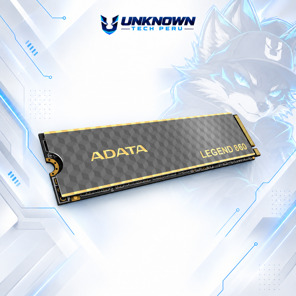 DISCO SOLIDO M.2 2280 ADATA LEGEND 860  500GB NVMe ( SLEG-860-500GCS ) | LEGEND 860 | C/ DISIPADOR | LECTURA 5000MB/s - ESCRITURA 3000MB/s | PCIe GEN 4.0 #5