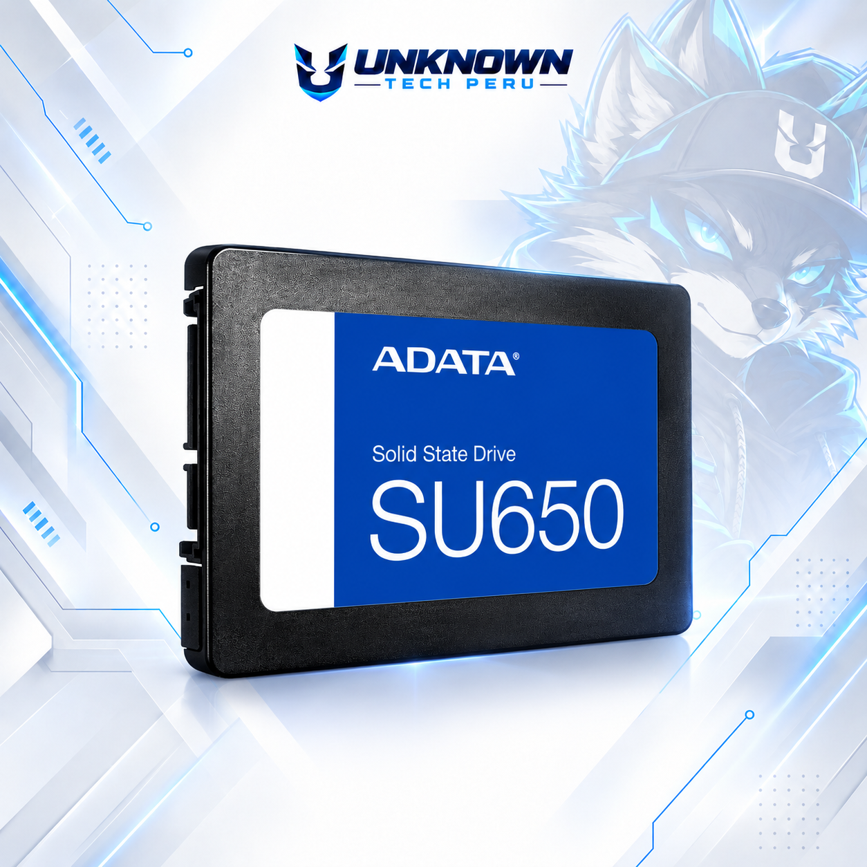 DISCO SOLIDO SATA 2.5" ADATA SU650 256GB ( ASU650SS-256GT-R ) | LECTURA 520 MB/s | ESCRITURA 450 MB/s |