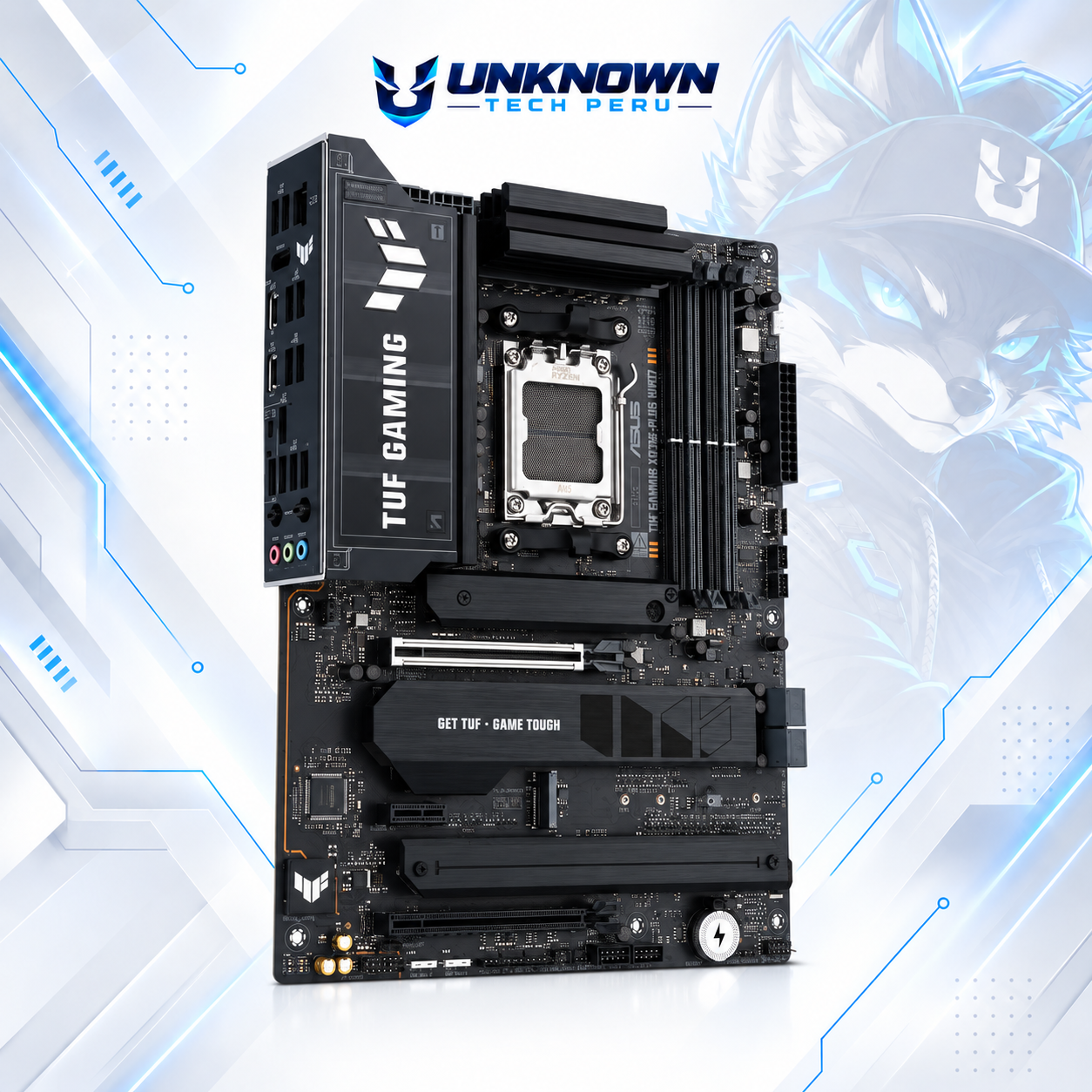 MOTHERBOARD AMD ASUS TUF GAMING X870E-PLUS WIFI ( 90MB1M70-MVAAY0 ) | RYZEN 7 / 8 / 9 SERIES | DDR5 | 4 SLOT RAM - 256GB MAX / 8000MHZ+ (OC) | 4 SLOT M.2 | WIFI 7 | ATX | PCIe 5.0 x16 | SOCKET AM5 #3
