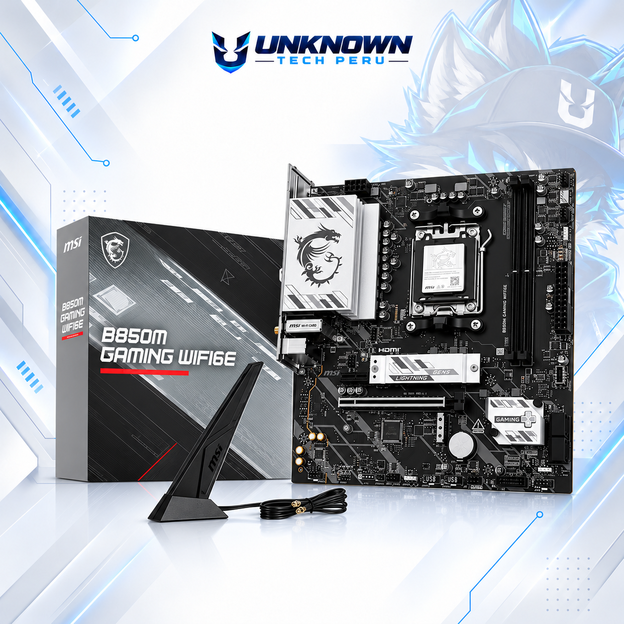 MOTHERBOARD AMD MSI B850M GAMING WIFI6E ( GAMING WIFI6E  ) | RYZEN 7 / 8 / 9 SERIES | DDR5 | WIFI 6E | 2 SLOT RAM - 128GB MAX / 8200MHZ+ (OC) | 2 SLOT M.2 | MICRO ATX | PCIe 5.0 x16 | SOCKET AM5