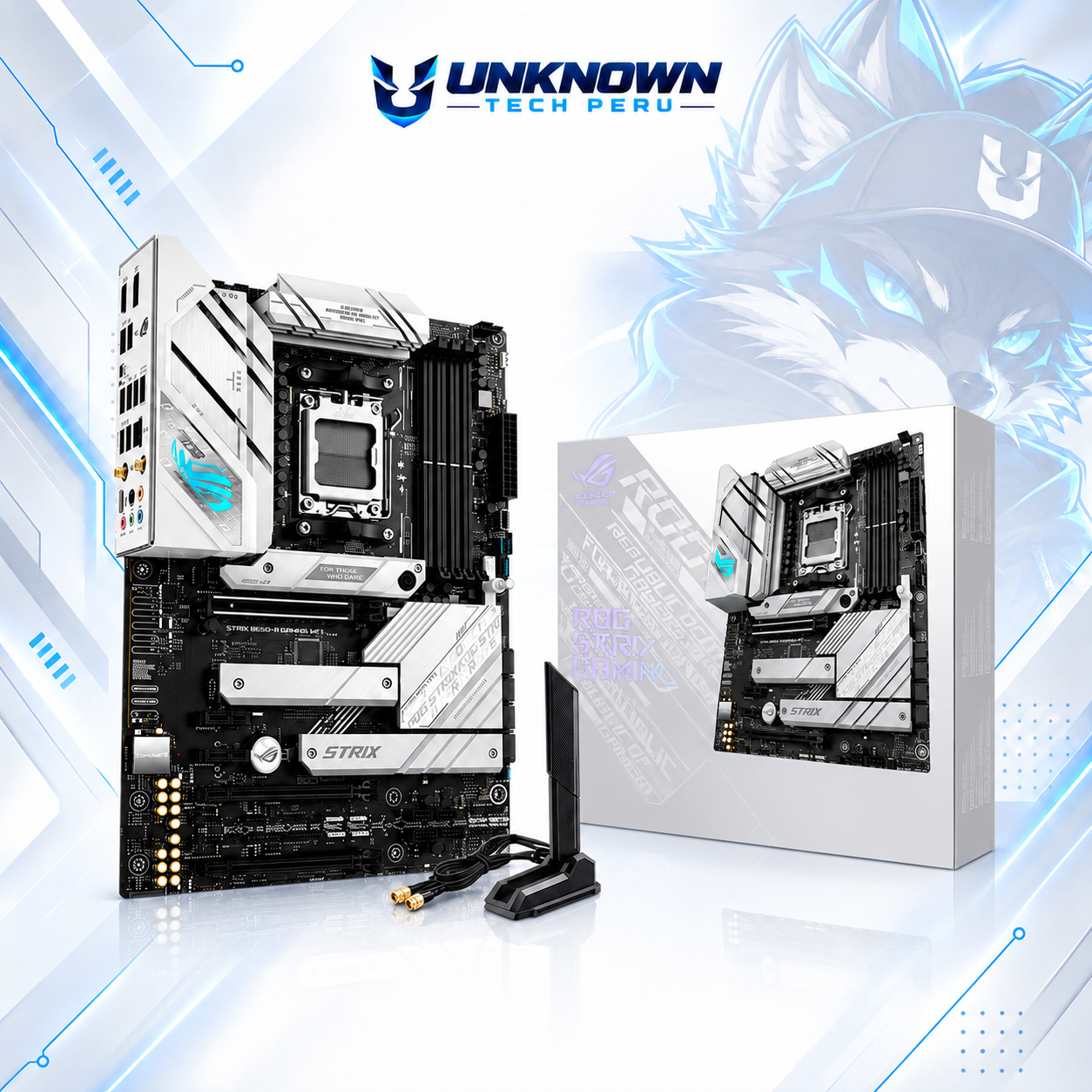 MOTHERBOARD AMD ASUS ROG STRIX B650-A GAMING WIFI ( 90MB1BP0-MVAAY0 ) | RYZEN 7 / 8 / 9 SERIES | DDR5 | 4 SLOT RAM - 256GB MAX / 7600MHZ+ (OC) | 2 SLOT M.2 PCIe 5.0 | WIFI 6 | ATX | PCIe 5.0 x16 | SOCKET AM5