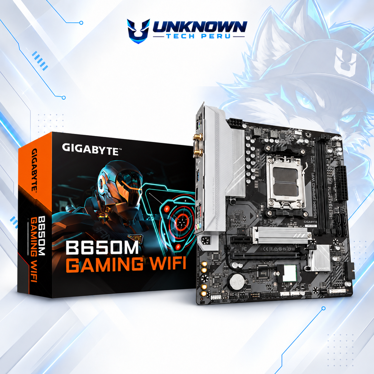 MOTHERBOARD AMD GIGABYTE B650M GAMING WIFI ( B650M GAMING WIFI ) | RYZEN 7 / 8 / 9 SERIES | WIFI | DDR5 | 2 SLOT RAM - 128GB MAX / 8000MHZ+ (OC) | 2 SLOT M.2 PCIe 4.0 | MICRO ATX | PCIe 4.0 x16 | SOCKET AM5