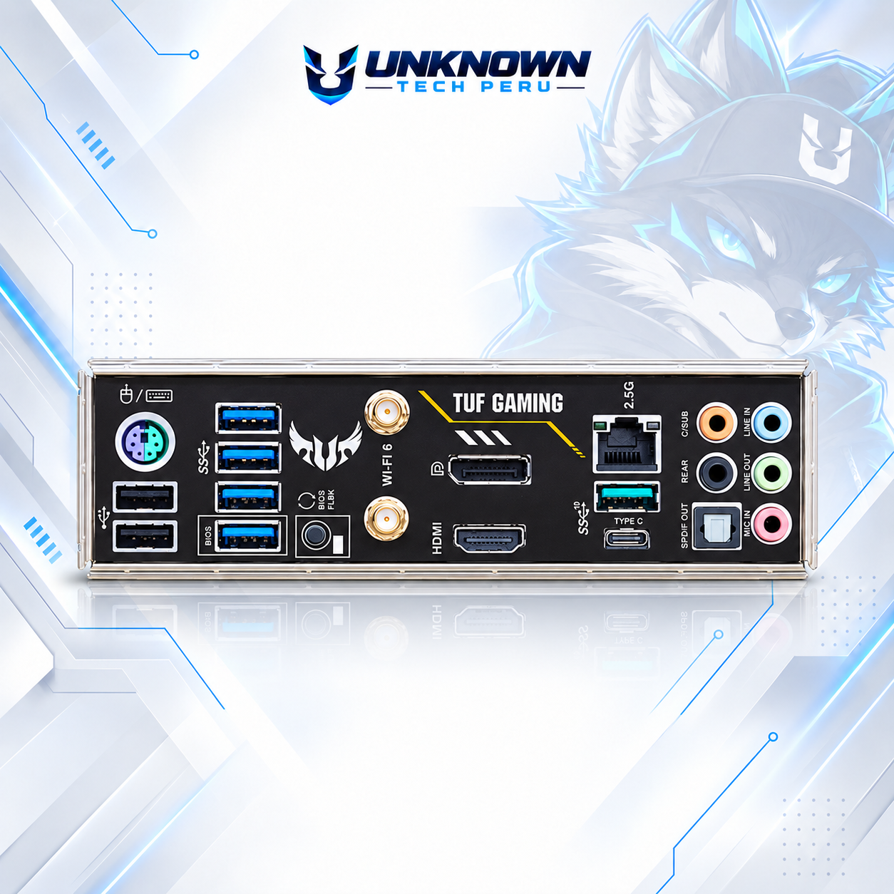 MOTHERBOARD AMD ASUS TUF GAMING B550M-PLUS WIFI ( TUF GAMING B550M-PLUS WIFI )  | RYZEN 3 / 4 / 5 SERIES | DDR4 | WIFI 6 | 4 SLOT RAM - 128GB MAX / 3200MHZ | 2 SLOT M.2 | MICRO ATX | PCIe 4.0 | AM4 #5